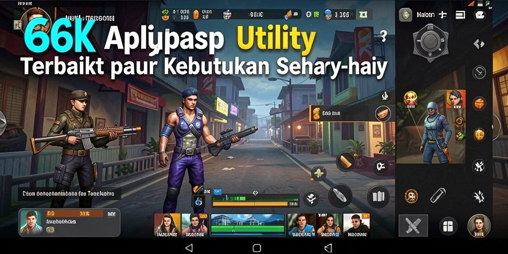 Tampilan antarmuka pengguna 66K yang sederhana dan informatif.