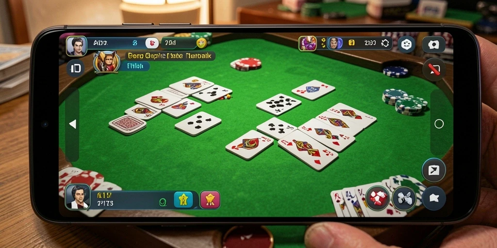 Tampilan gameplay Gaple yang seru dan interaktif di API77.