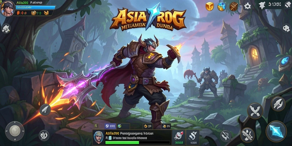 Screenshot ASIA200 menampilkan aksi seru dalam gameplay ARPG.