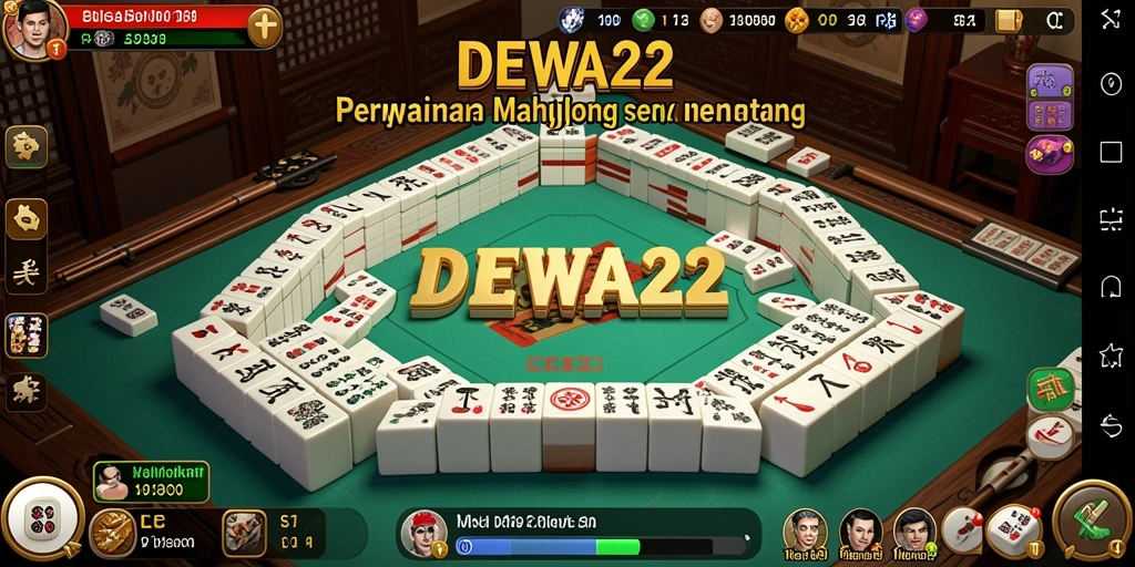 Tampilan permainan Mahjong yang mengasyikkan di DEWA22.