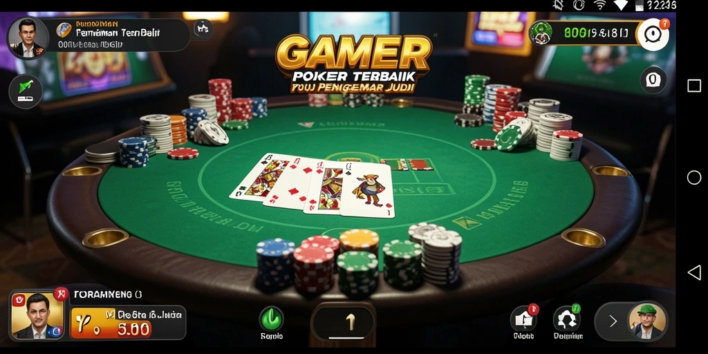 Screenshot gameplay GAMERP menampilkan momen seru dalam permainan Poker.