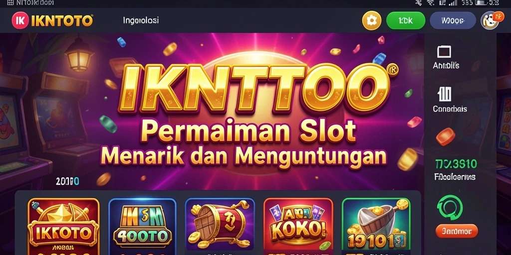 Tampilan gameplay menarik dari IKNTOTO yang penuh warna.