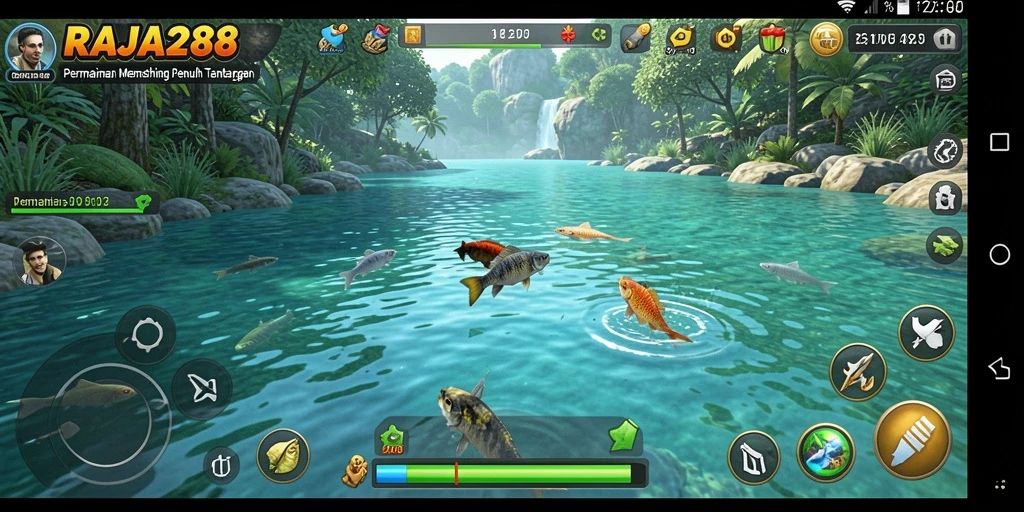 Tangkapan ikan besar dalam gameplay RAJA288 yang menegangkan.