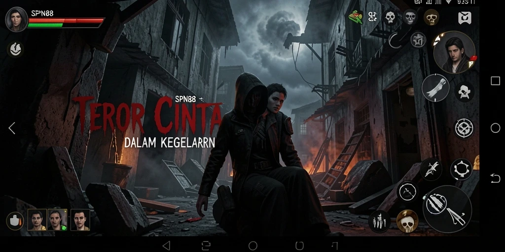 Screenshot menampilkan suasana menegangkan dalam permainan SPN88.